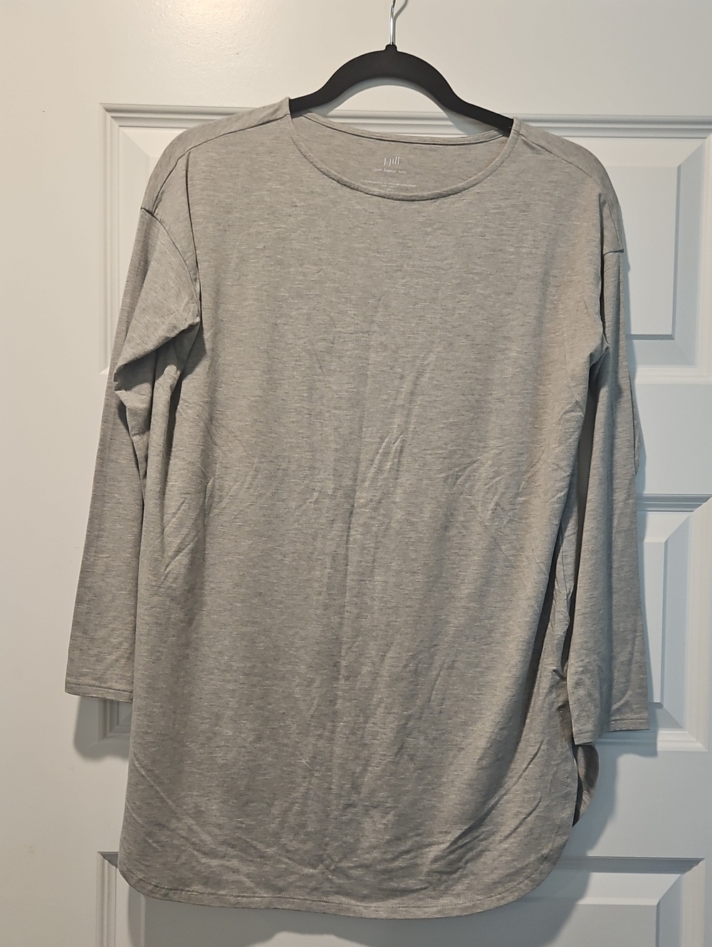 J. Jill Light Gray Long Sleeve Women's Top